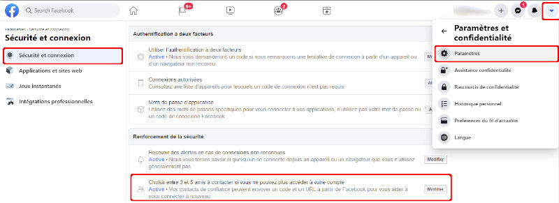 Voici comment sélectionner des amis de confiances sur Facebook à partir d'un ordinateur. Coment choisir amis confiances Facebook ordinateur