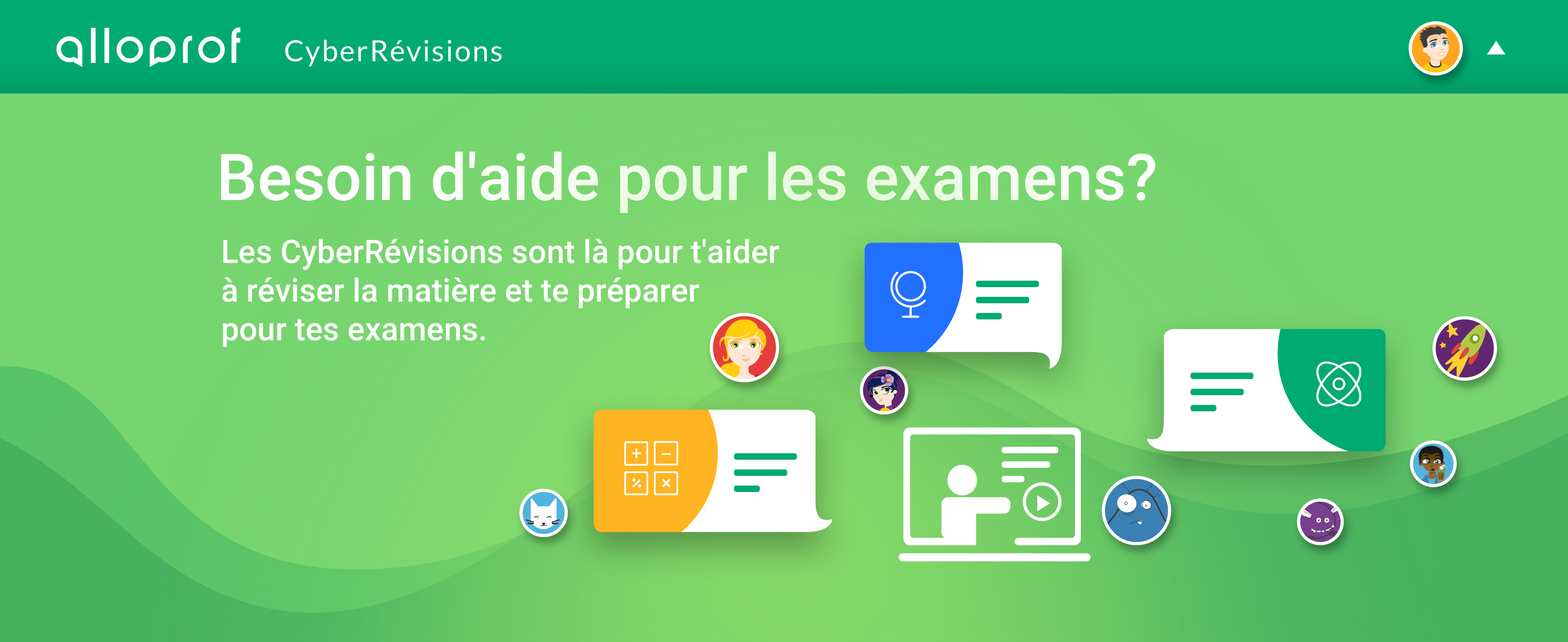 Le service de CyberRévisions d'Alloprof cherche à aider 60 000 jeunes CyberRévisions Alloprof examens fin année