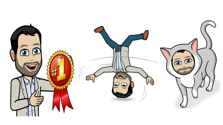 françcois charron en emoji application bitmoji