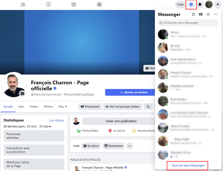 Voici comment voir toutes vos conversations dans Messenger sur un ordinateur. Tout voir dans Messenger conversations