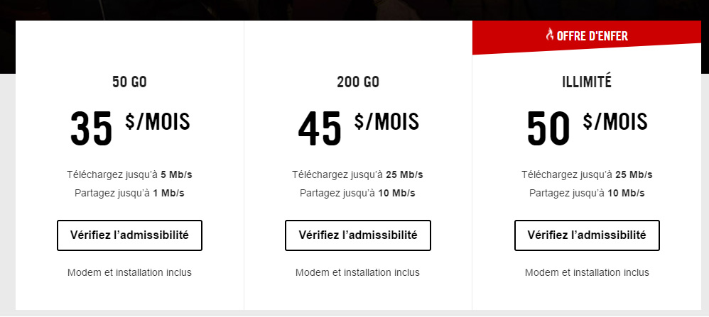 Forfaits Internet chez Virgin Mobile