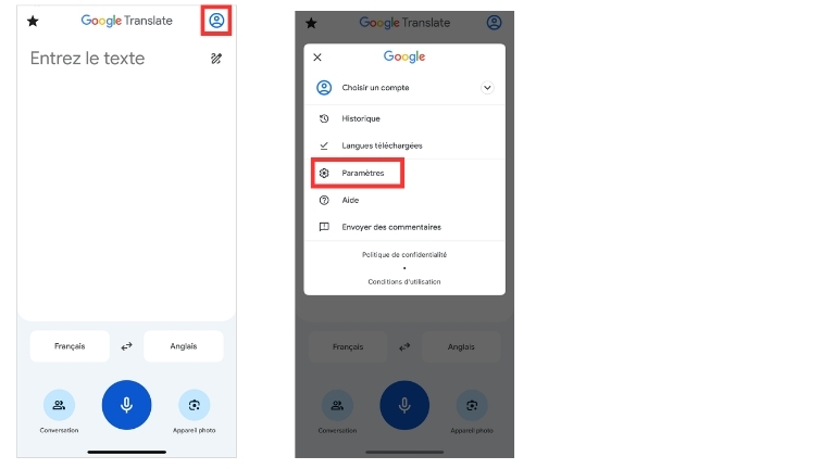 Google Traduction télécharger langue iPhone