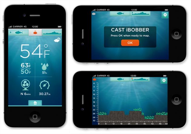 iBobber thermomèetre et cartographie