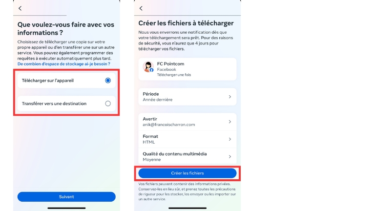 Étapes pour télécharger toutes les informations de notre profil Facebook à partir d'un ordinateur