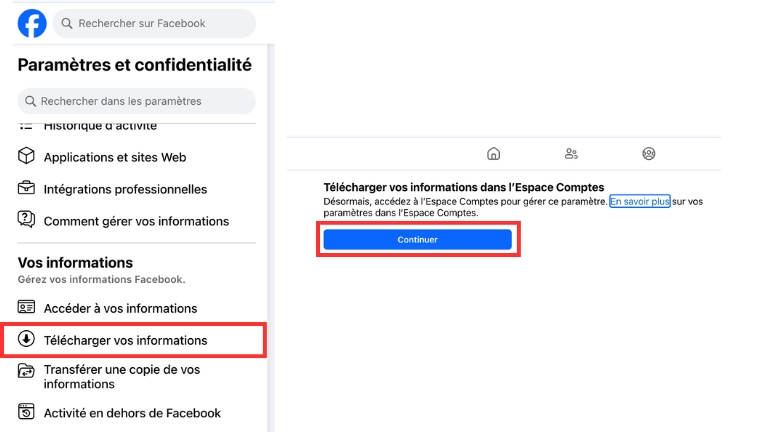 Étapes pour télécharger toutes les informations de notre profil Facebook à partir d'un ordinateur Étapes pour télécharger toutes les informations de notre profil Facebook à partir d'un ordinateur