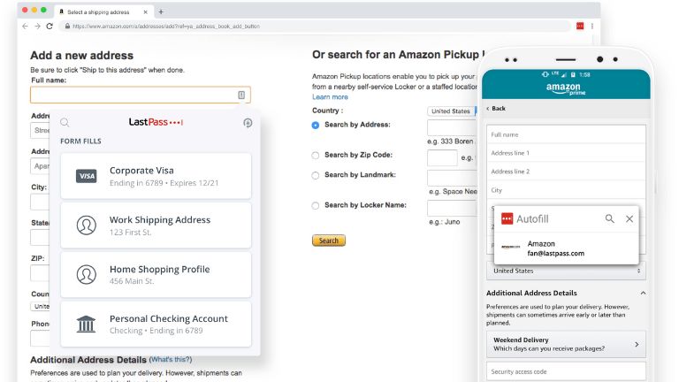 Parmi les fonctionnalités, LastPass propose un portefeuille électronique protégé et crypté. LastPass fonctionnalité portefeuille électronique protégé crypté