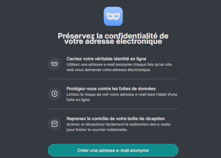 NordPass email anonyme.