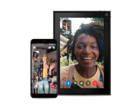 L'appareil Portal de Facebook nous permet de faire des appels vidéos Facebook Portal camera messenger