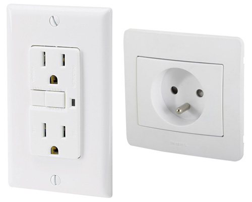 Prise électrique canadienne européenne Prise électrique canadienne européenne