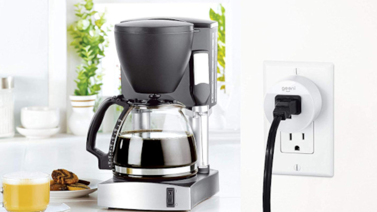 On peut rendre notre cafetière intelligente avec une prise Geeni.