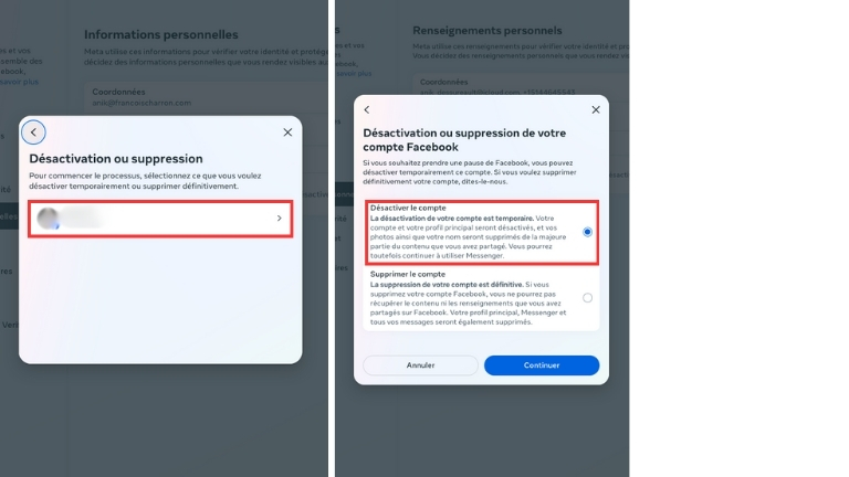 Étapes pour supprimer un compte Facebook à partir d'un ordinateur Étapes pour supprimer un compte Facebook à partir d'un ordinateur