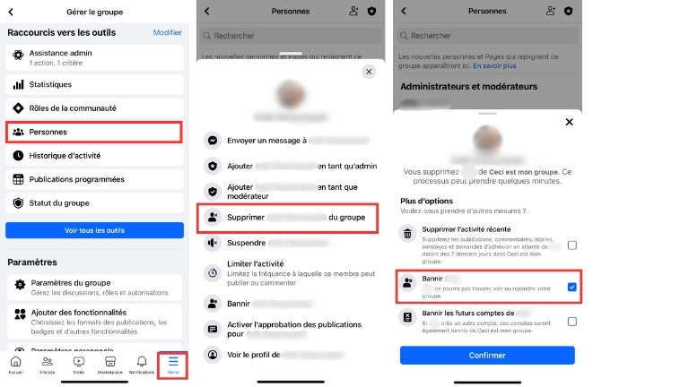 Étapes pour supprimer un groupe Facebook à partir de l'application sur iPhone, iPad ou avec un téléphone ou tablette Android Étapes pour supprimer un groupe Facebook à partir de l'application sur iPhone, iPad ou avec un téléphone ou tablette Android