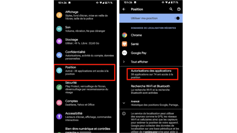 Voici comment désactiver la localisation des applications sur Android.
