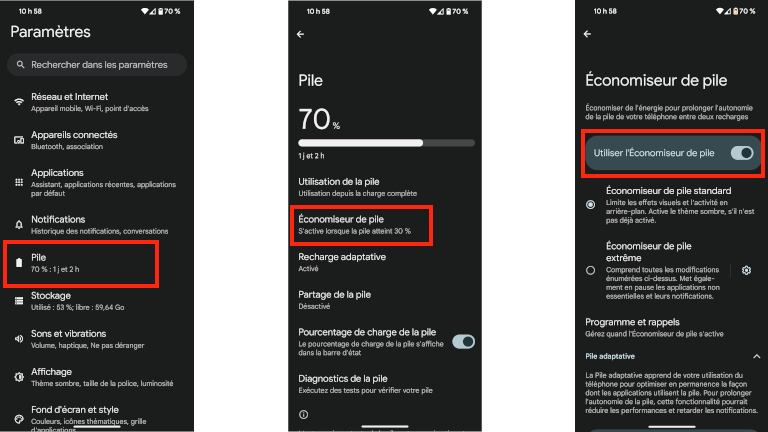 Voici comment activer la fonction d’économie d’énergie sur Android. Voici comment activer la fonction d’économie d’énergie sur Android.