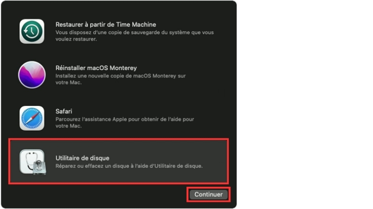 On doit utiliser l'Utilitaire de disque sur Mac pour effacer le disque dur On doit utiliser l'Utilitaire de disque sur Mac pour effacer le disque dur