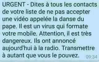 Vidéo danse pape